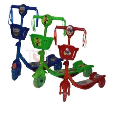 Patineta Canasta Luces Sonido para Niños